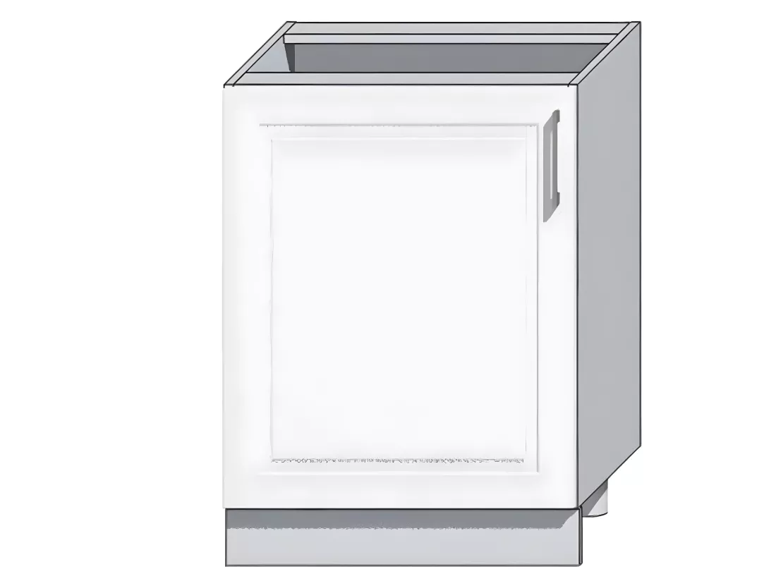 Cuisine complète Nela 7 éléments couleur blanc brillant - Longueur 180/240 cm