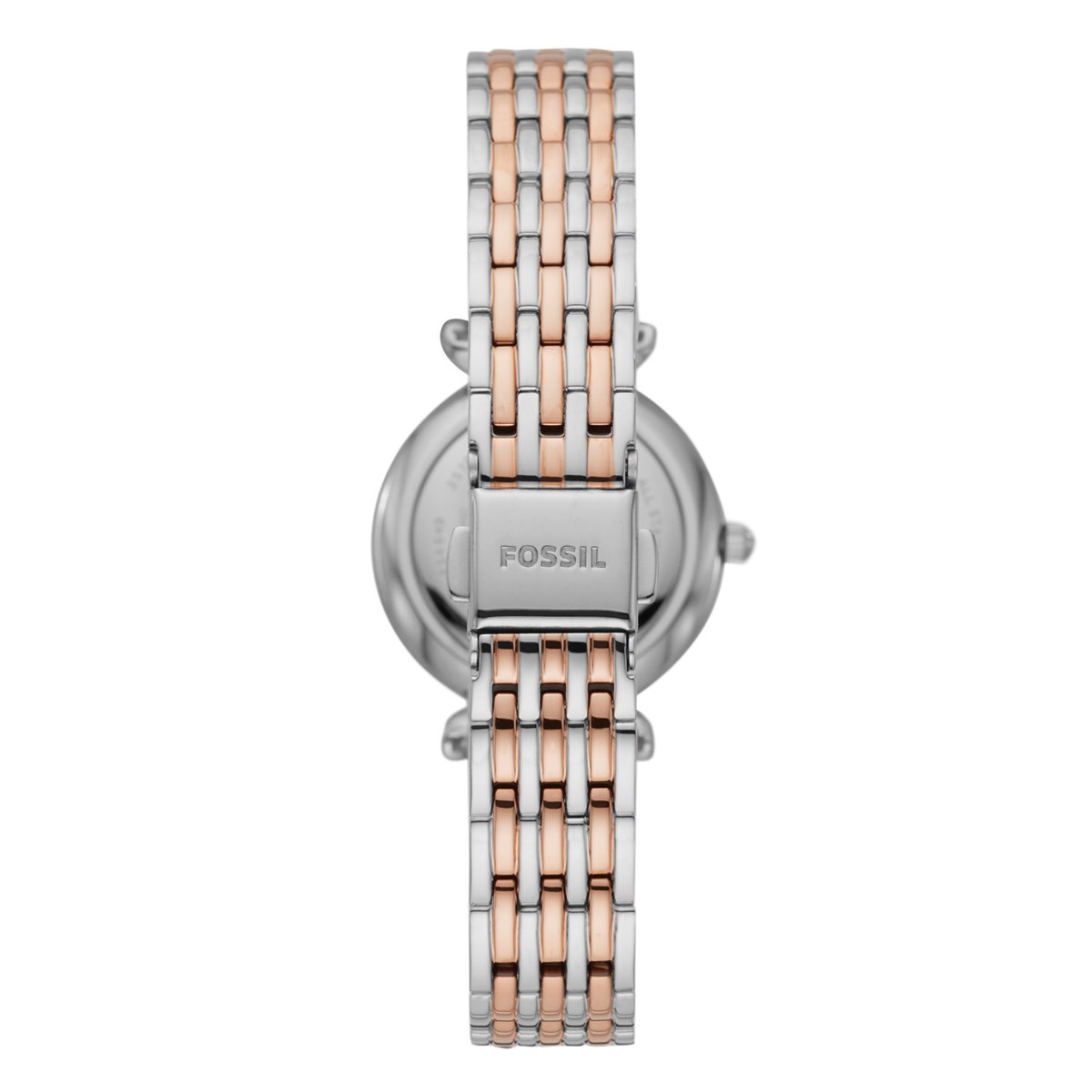 Montre Fossil Carlie Mini acier blanc et rose