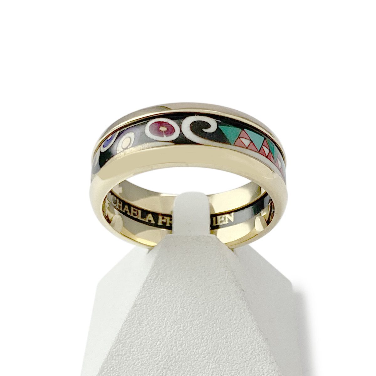 Bague d'occasion or 750 jaune laque MICHAELA FREY WIEN