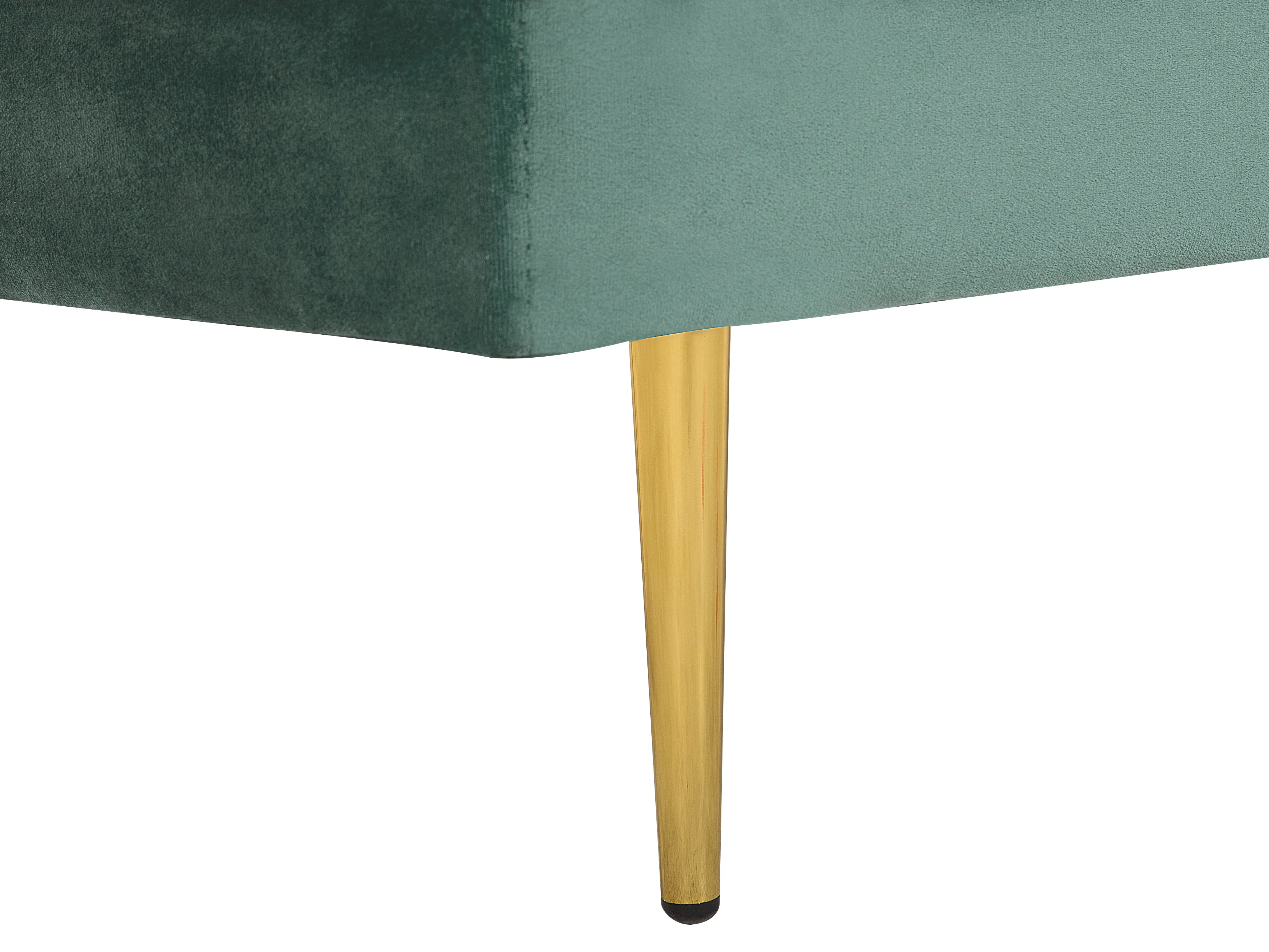 Linkszijdige chaise longue MIRAMAS Fluweel Mintgroen