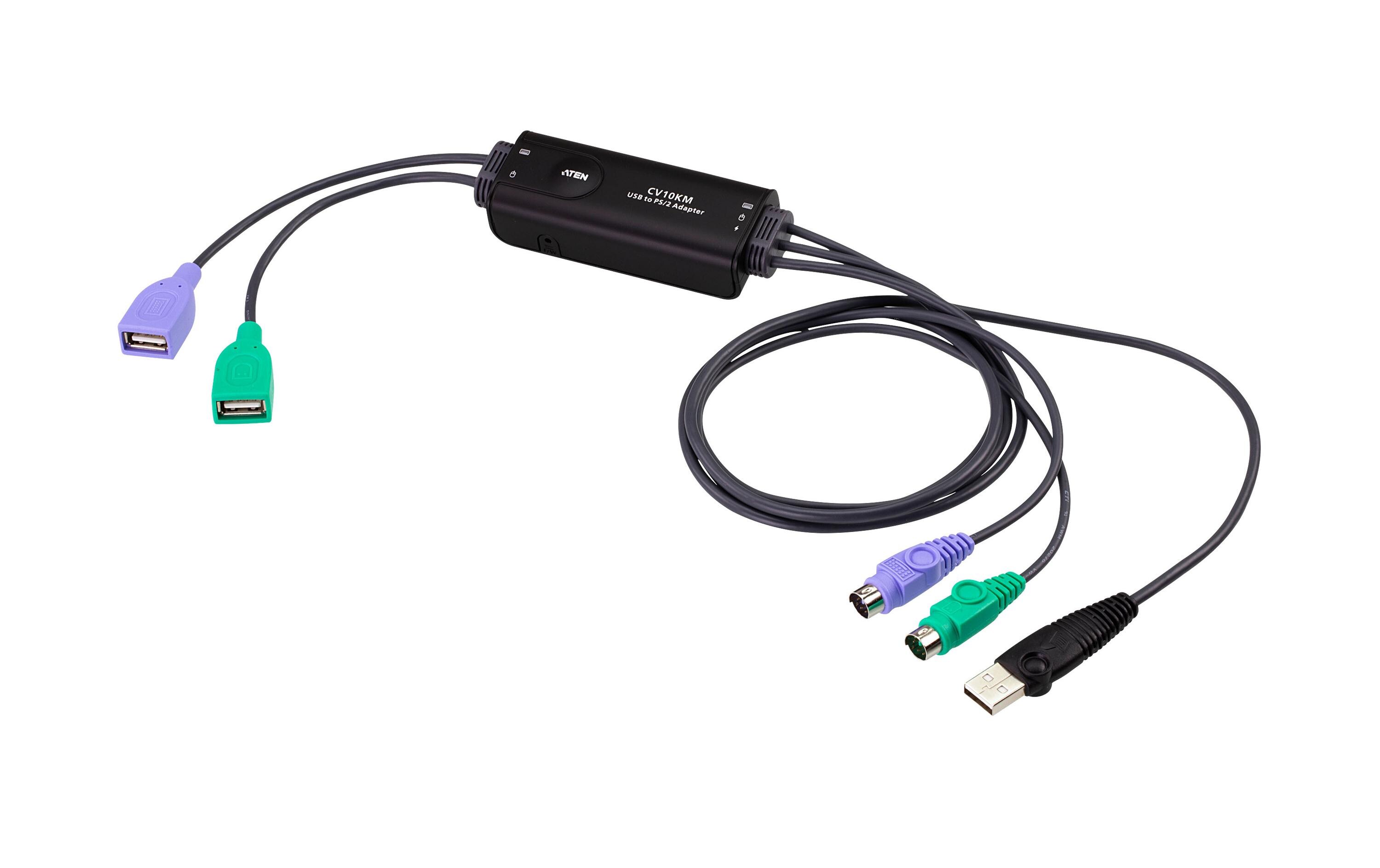 USB-Adapter CV10KM USB-A Buchse - PS/2USB zu PS-/2-Konverter
