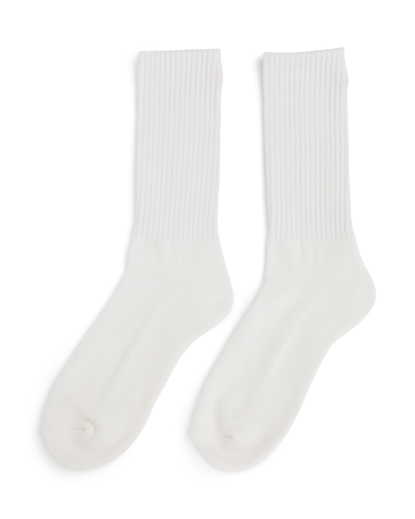 Amundsen Oslo Crew Socks White/White