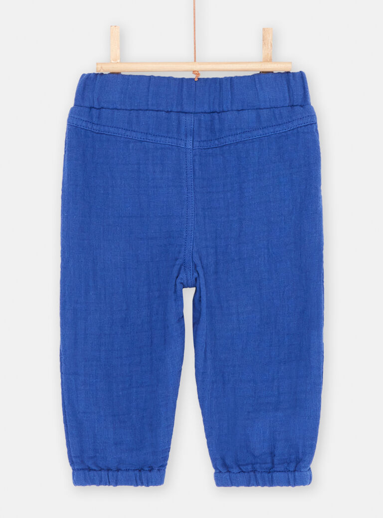 Pantalon bleu roi confortable bébé garçon