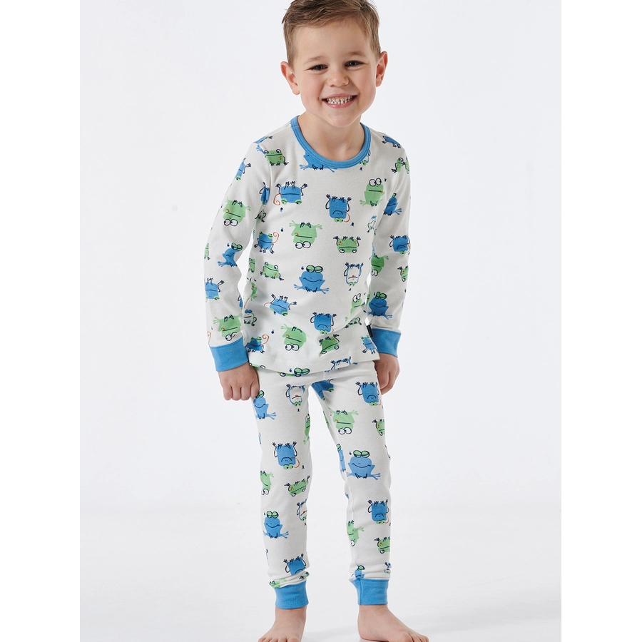 Schiesser Pyjama Natural Love Organic Cotton off-white