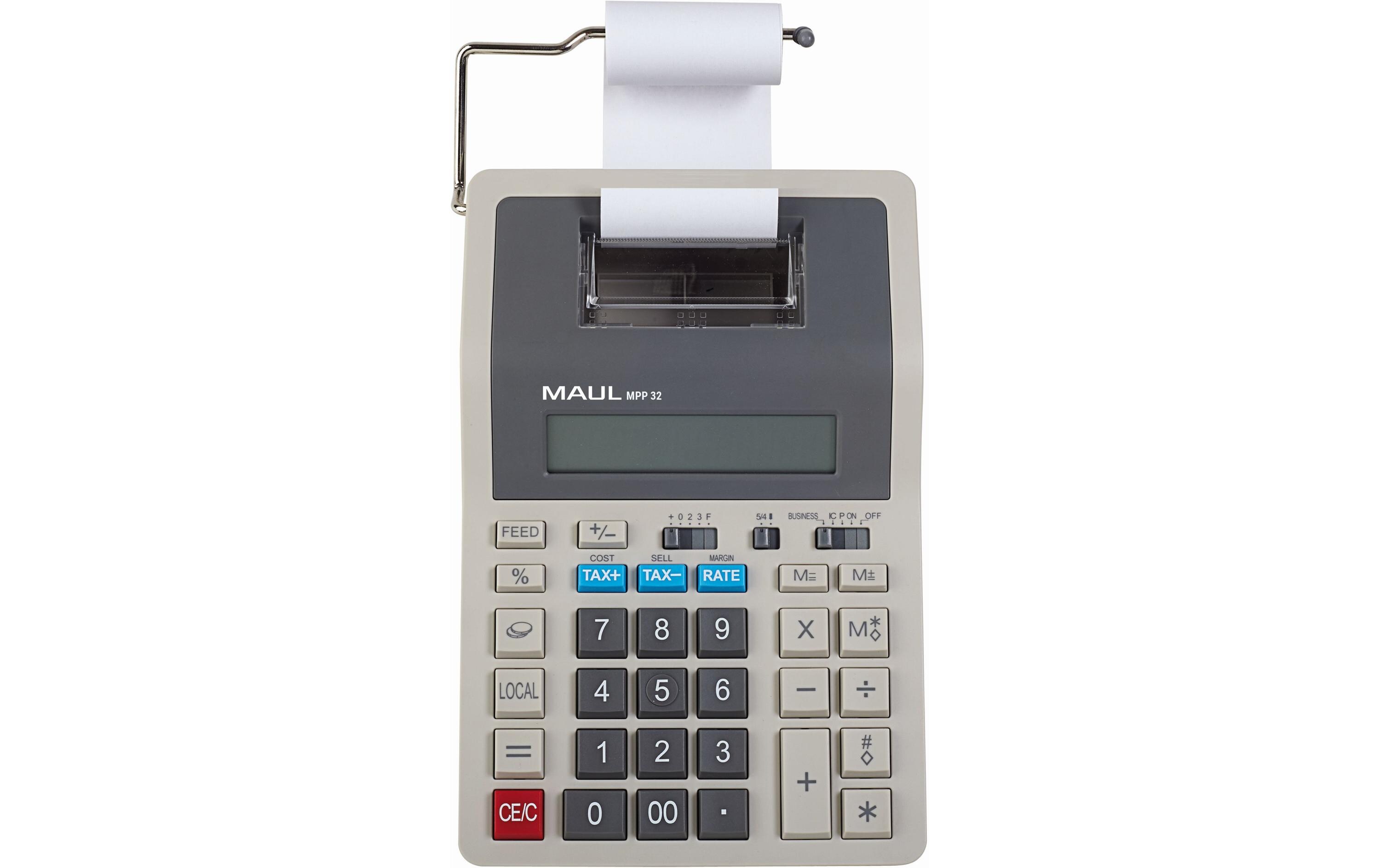 Taschenrechner MPP32 GrauTischrechner mit Papierrolle
