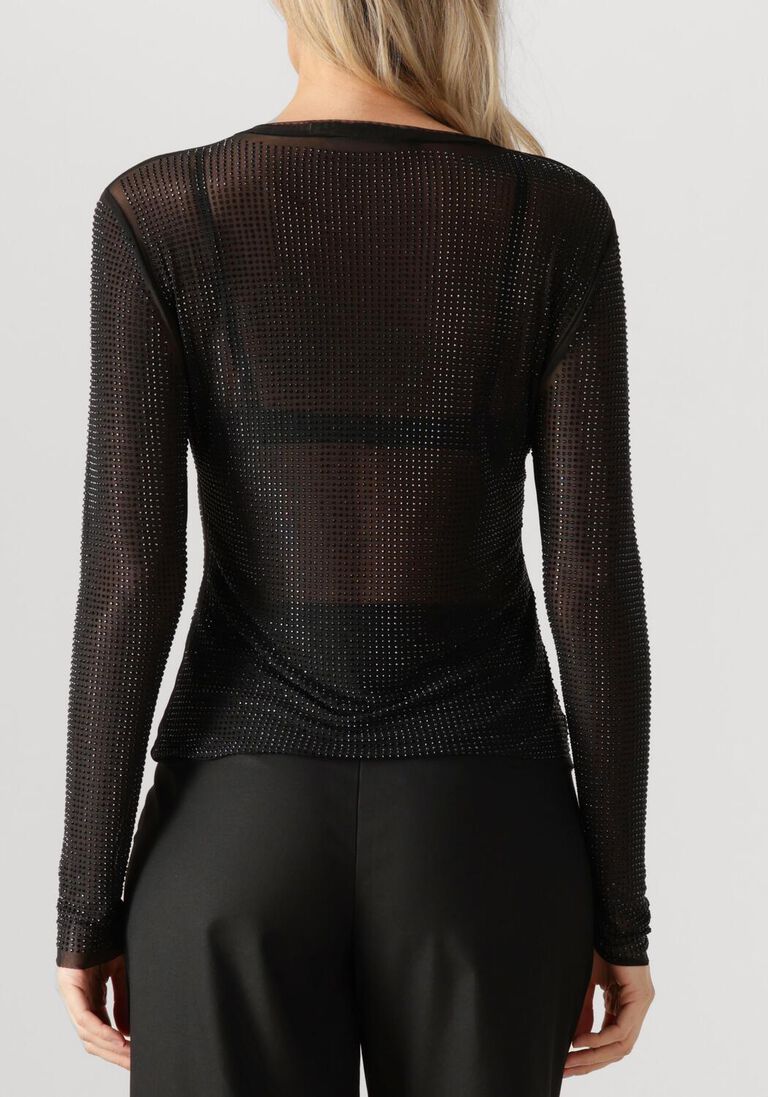 zwarte gestuz top gzkareen top