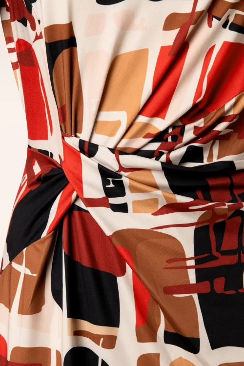K-Design Vera geknoopt detail jurk in multi
