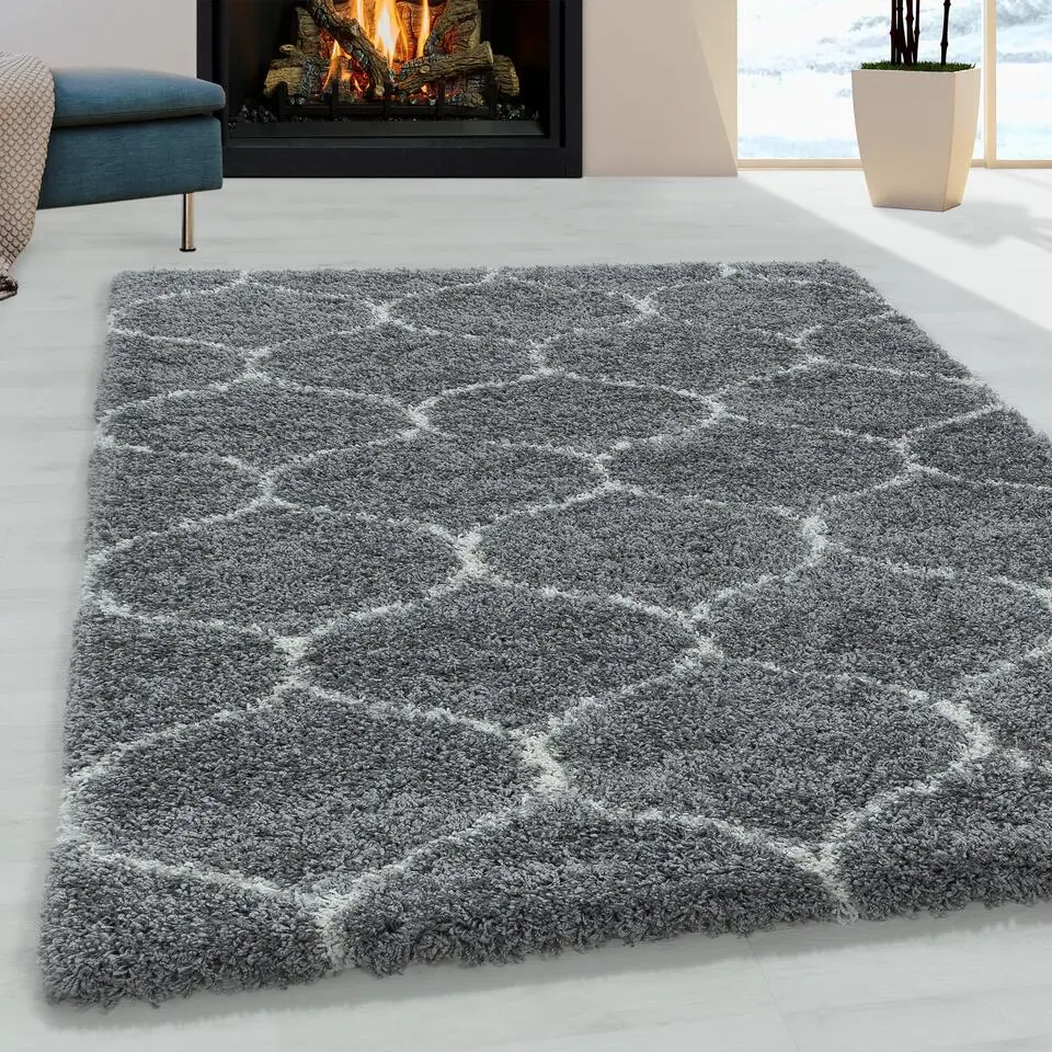 Opera Soft Shaggy Hoogpolig Vloerkleed Grijs - 200x290 CM
