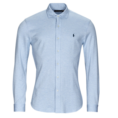 Polo Ralph Lauren - CHEMISE COUPE DROITE Azul / Celeste / Blanco