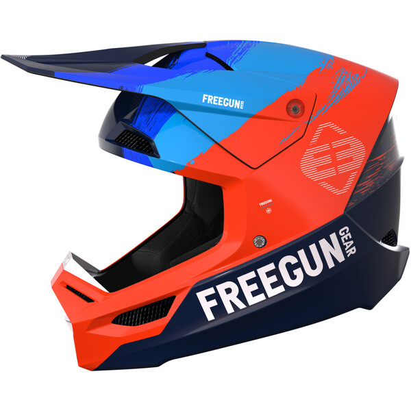 Freegun - Casque XP4 Shade Navy / Orange fluo / Bleu