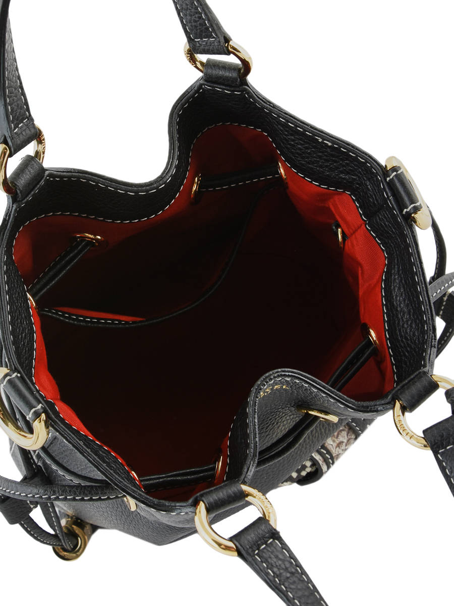 Sac seau S Premier Flirt Python cuir LANCEL
