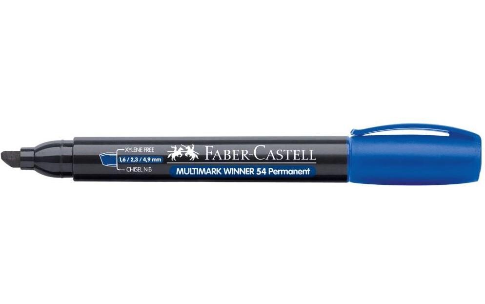 Permanent-Marker Multimark Winner 54 BlauFolienstift mit Keilspitze