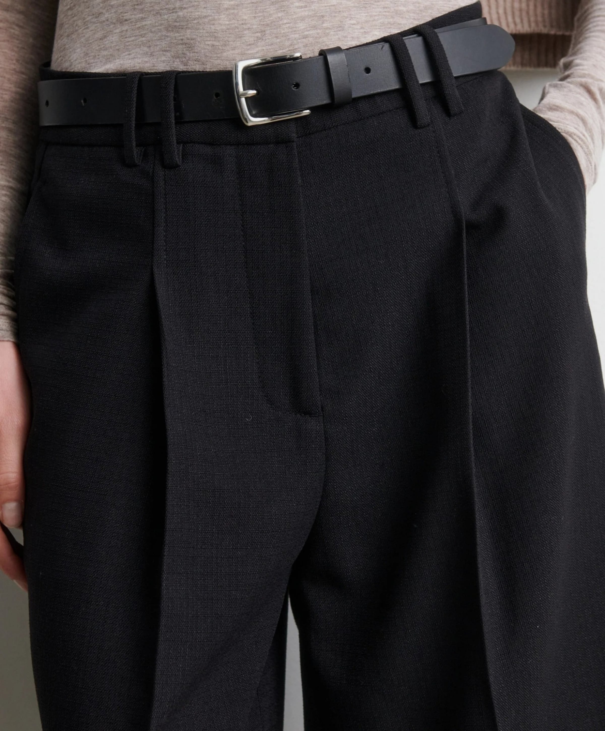 Second Female Sella Cropped dames broek zwart