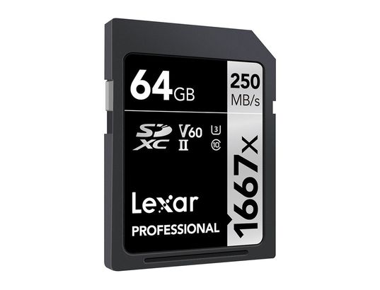 LEXAR - Carte mémoire 64 Go Professional 1667x SDXC 64 Go 1x