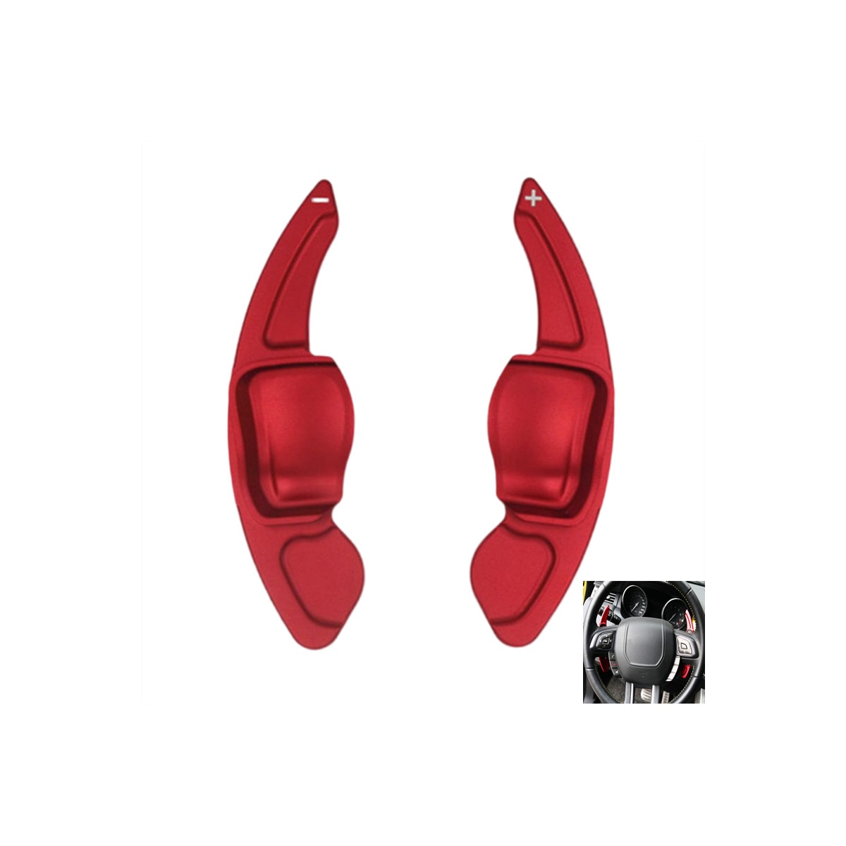 Rattet Paddle Shifter Extension 1-par – Kompatibel med Volkswagen Golf 6, GTI og R20 Rød
