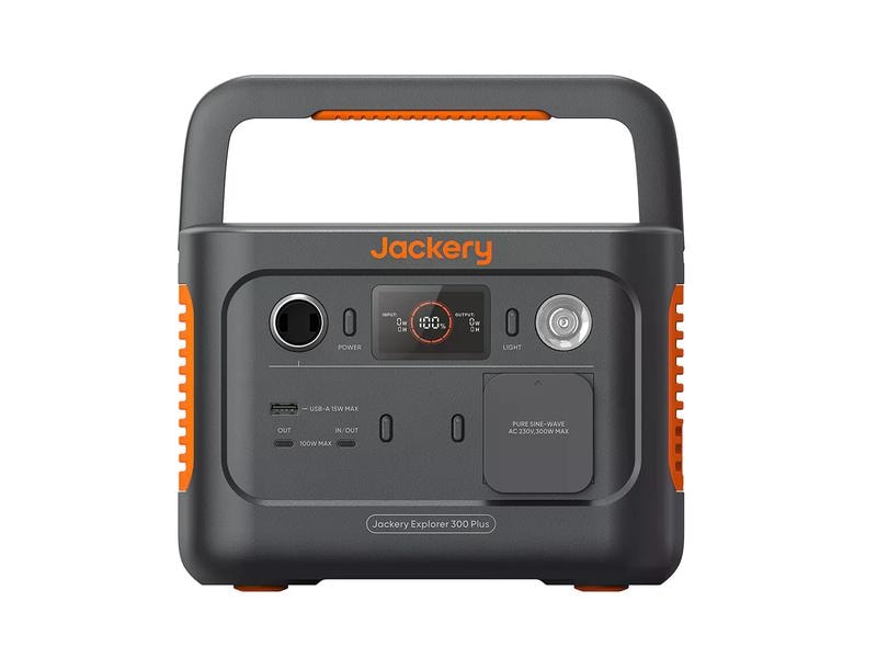 Jackery Power Station Explorer 300 Plus 288 Wh Tragbarer Stromgenerator mit LiFePO4 Akku inkl. Schutzkit