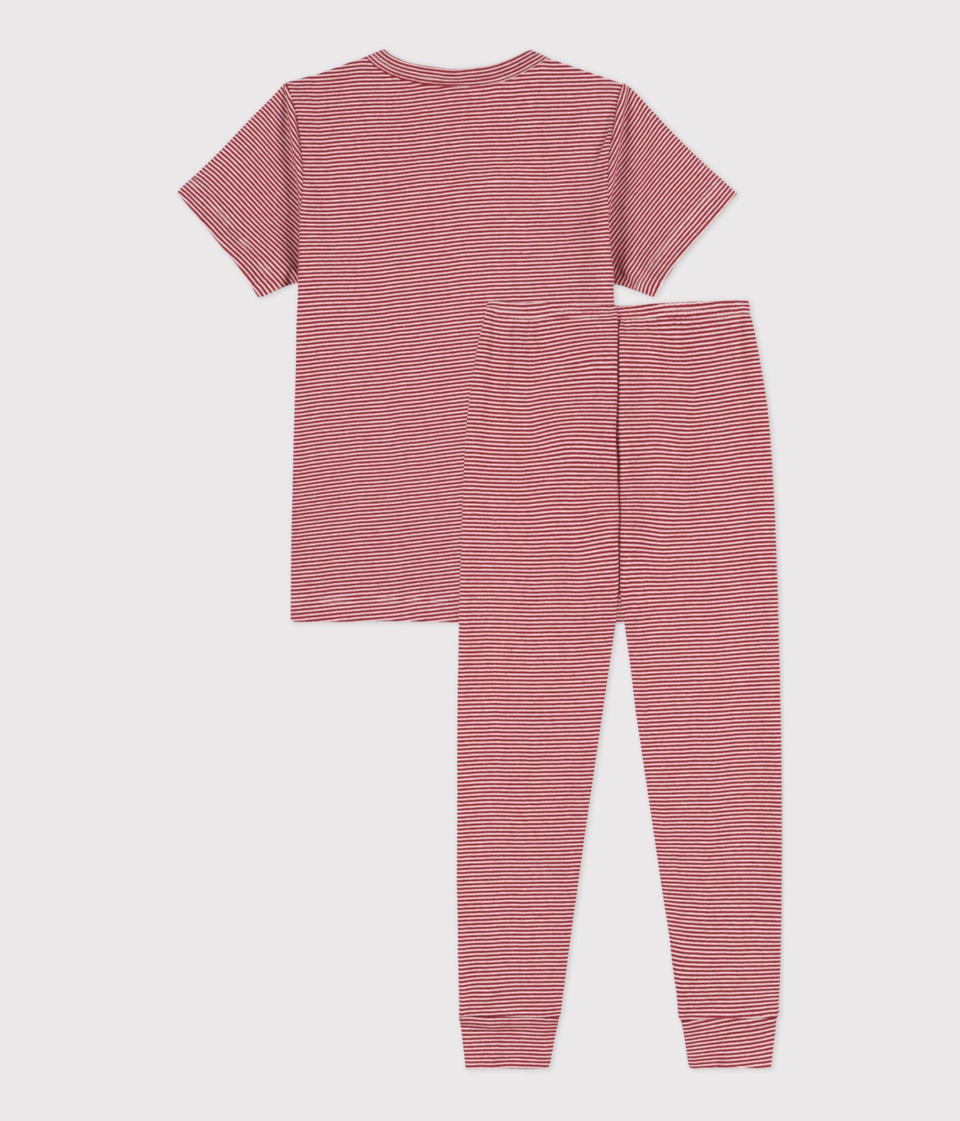 Pyjama manches courtes milleraies petite fille/petit garçon en coton