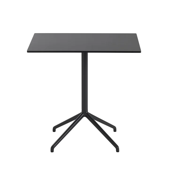 Muuto - Still Café Tisch H 73 cm, 75 x 65 cm, schwarz