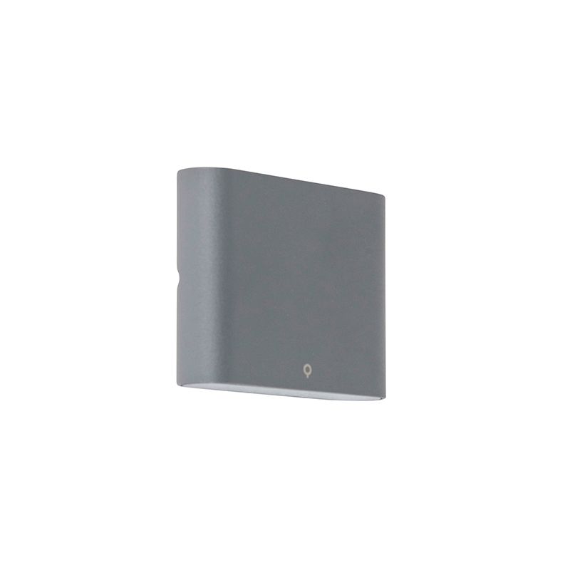 Moderne wandlamp donkergrijs 11,5 cm incl. LED IP65 - Batt