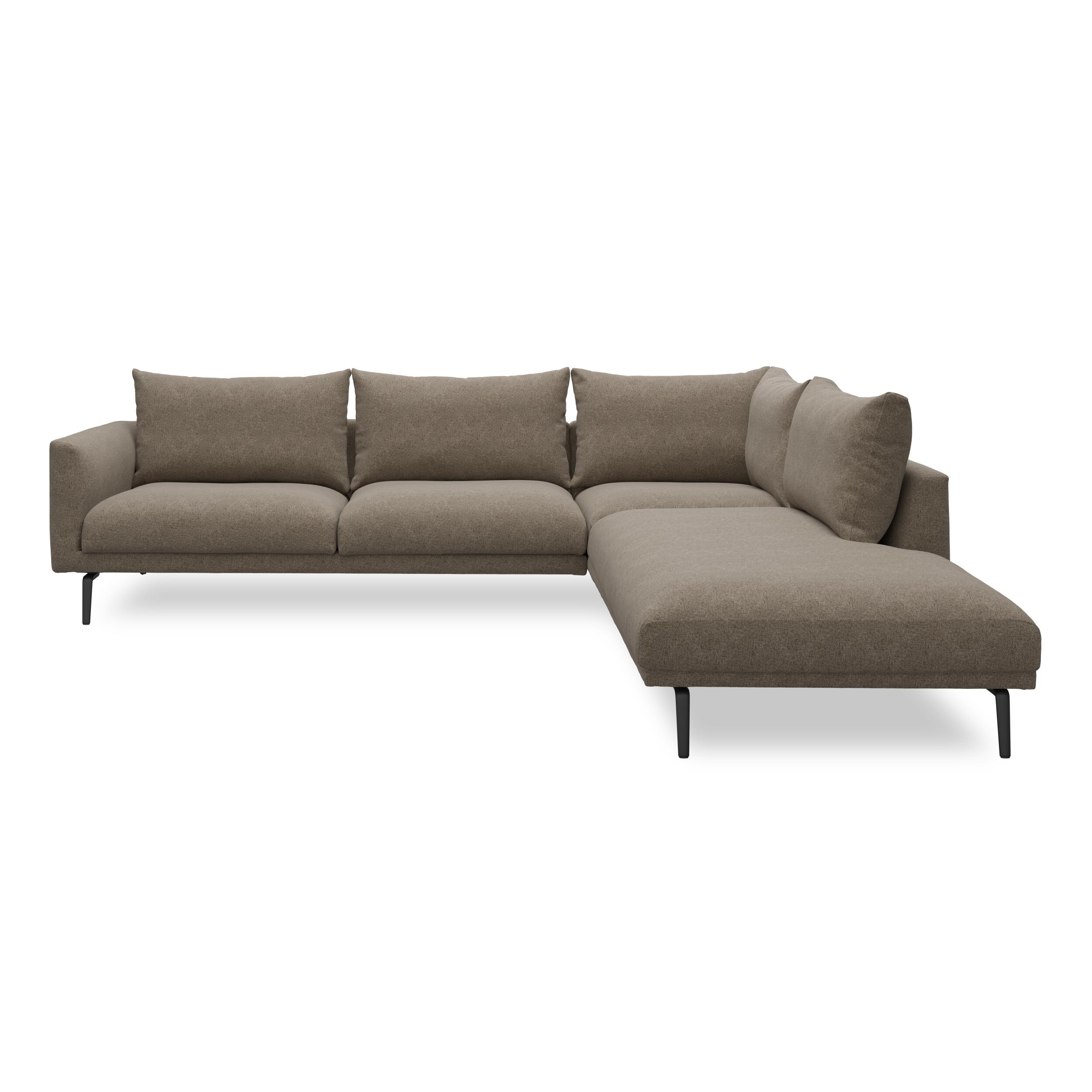 Hallsberg højrevendt sofa med pufafslutning