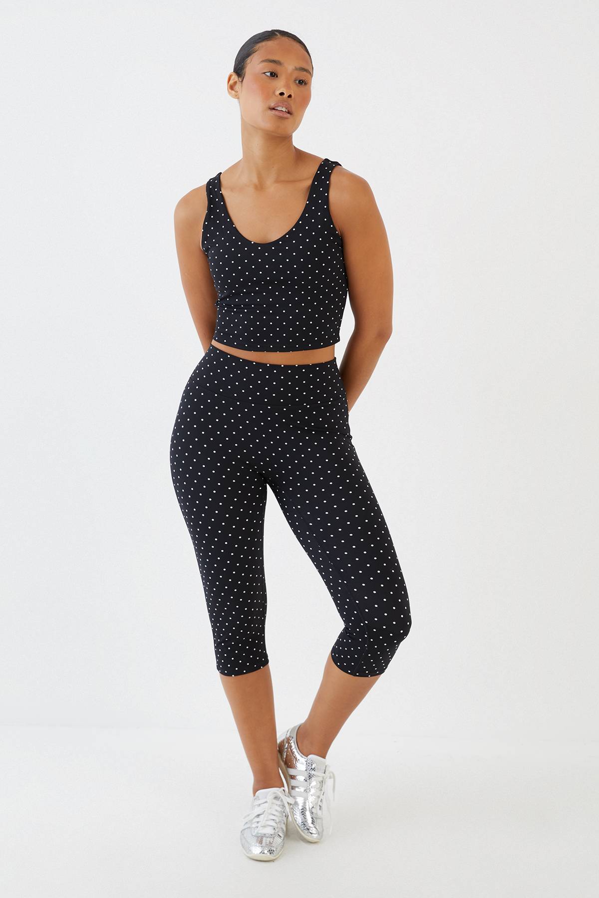 Legging Capri À Pois Sculpté Dsgn Studio