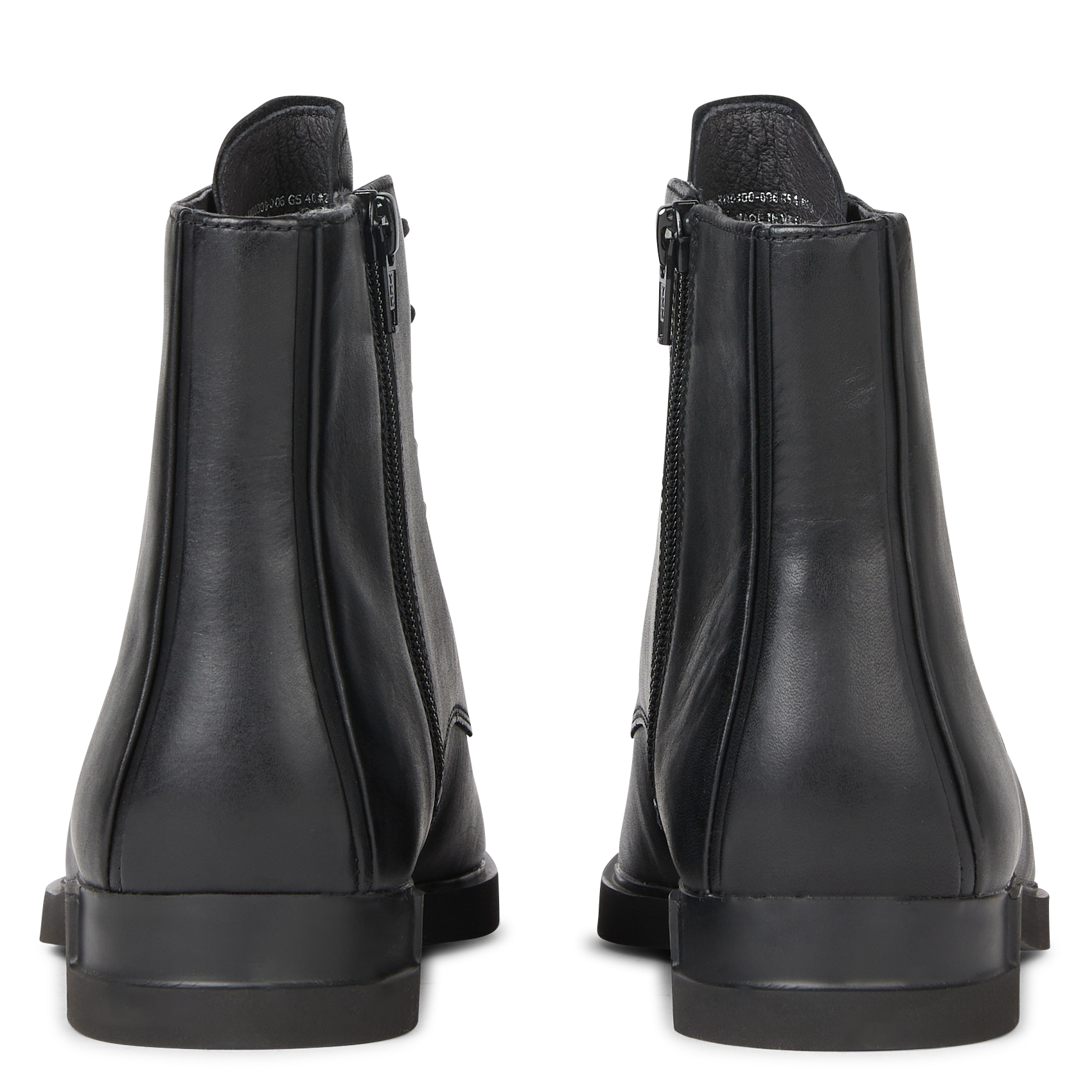 IMAN - Bottines en cuir | Noir
