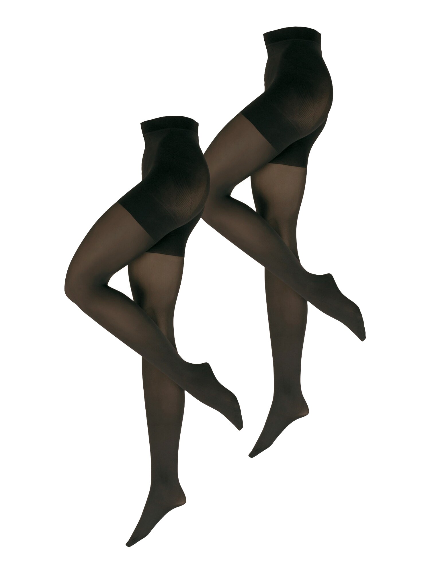 NUR DIE Damen Strumpfhose Bauch-Beine-Po 2er Pack