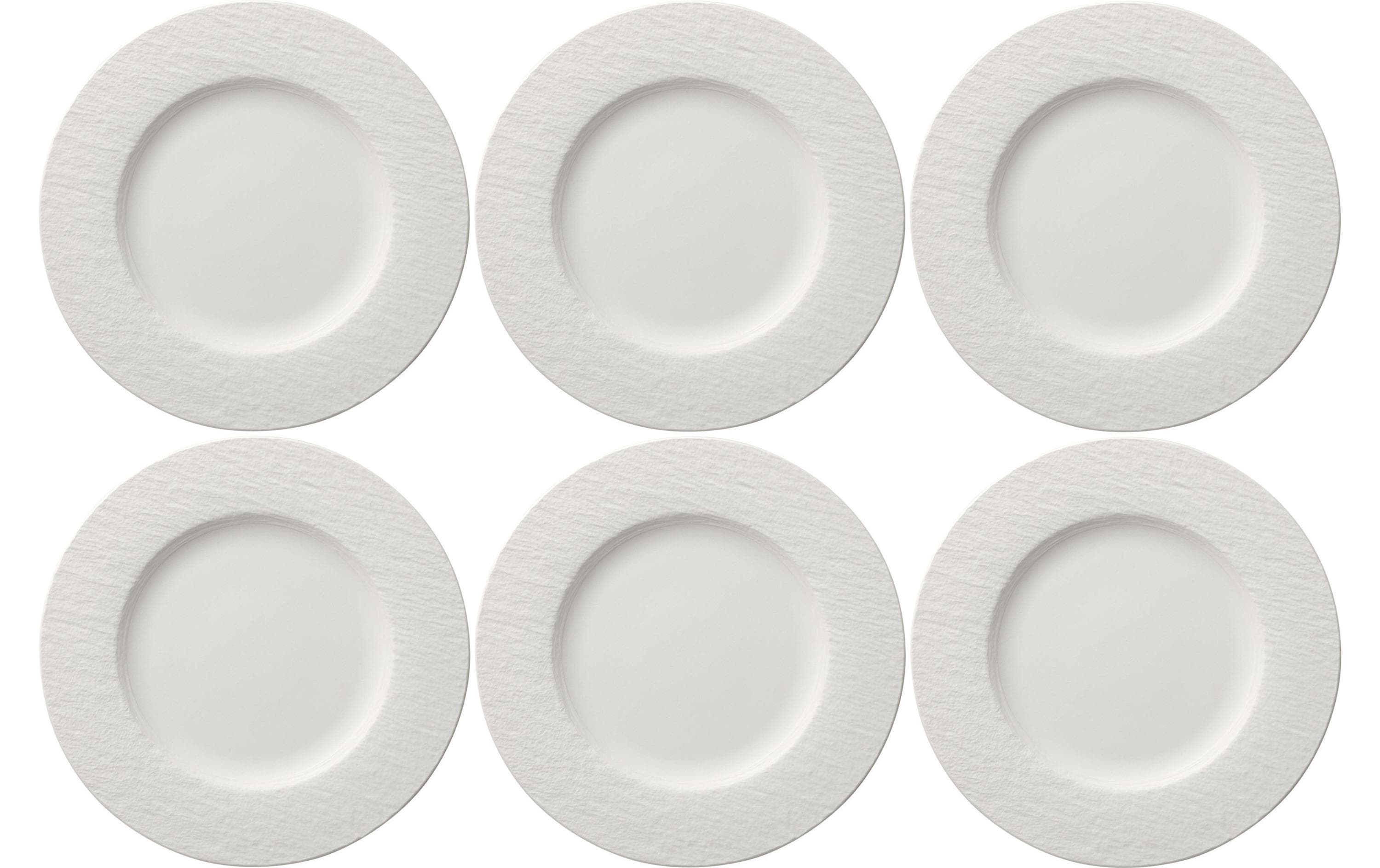 Frühstücks- & Dessertteller Manufacture Rock 6 Stück, Weiss<br>Teller für Frühstück und zum Kaffee