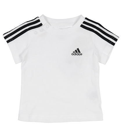 adidas Performance S?t - T-shirt/Shorts - Hvid/Sort