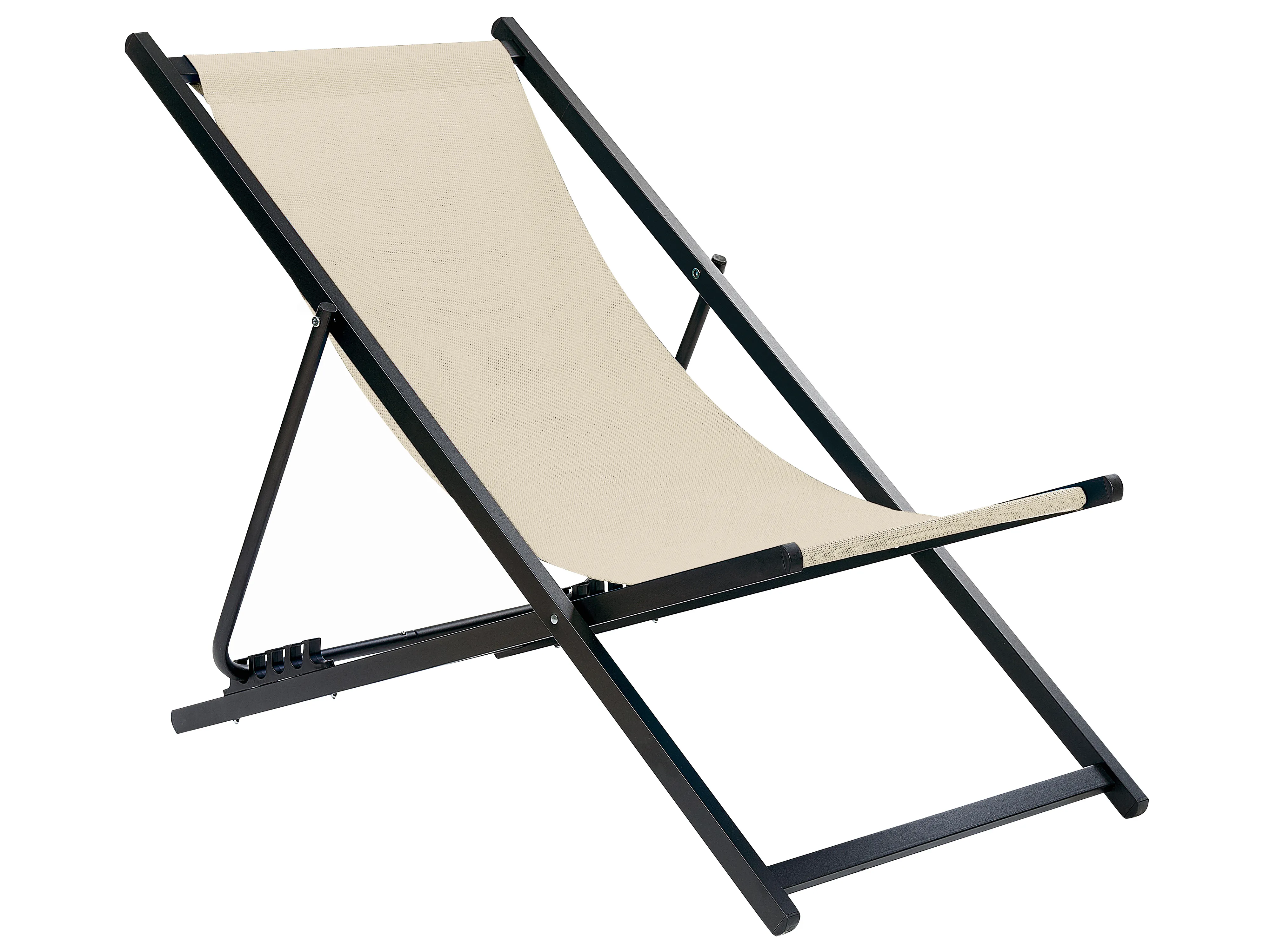 Inklapbare ligstoel LOCRI II Metaal Beige