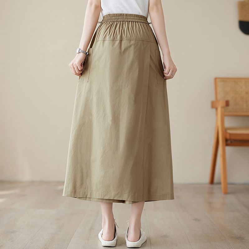 Taragon - Effen rok met hoge taille