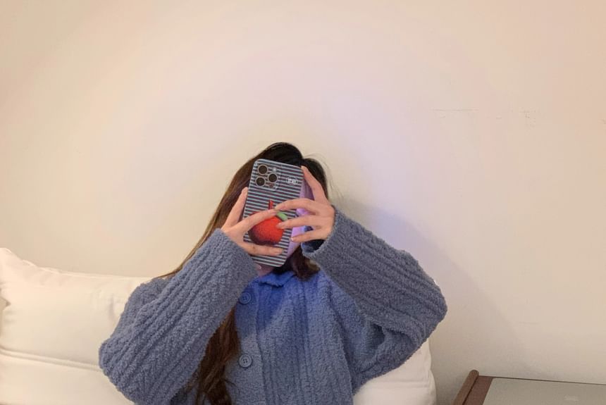 GOUB - Pyjamaset: effen fleece shirt + broek