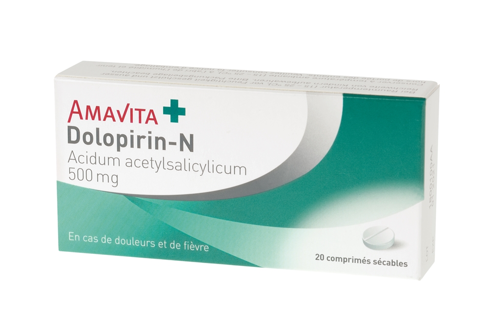 Amavita Dolopirin-N Tabl 500 mg Blist 20 Stk