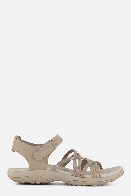 Skechers Reggae Slim Sandalen beige Textiel