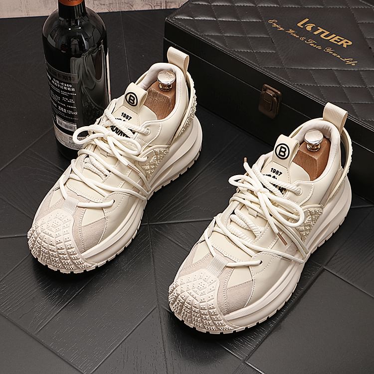 Mr Ozera - Platformsneakers met letters