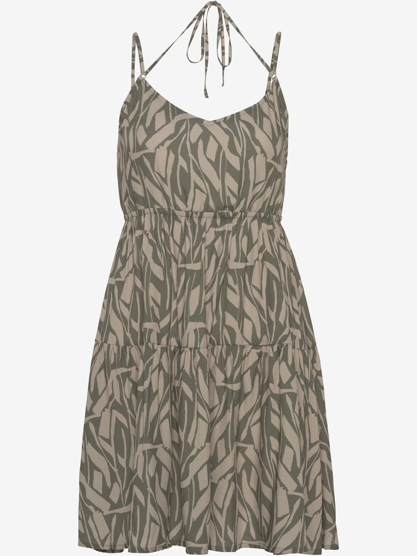 Robe en jersey encolure en v dégagée