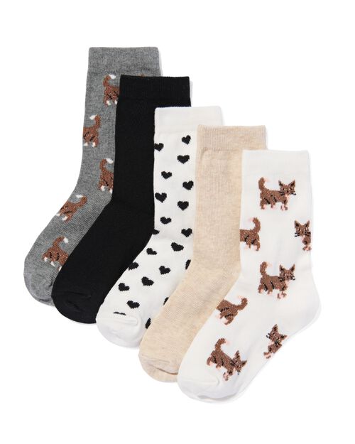 5 paires de chaussettes enfant avec du coton blanc