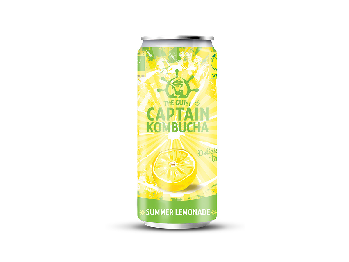 KOMBUCHA THE GUTSY CAPTAIN SUMMER LIMONADA BIO 250ML