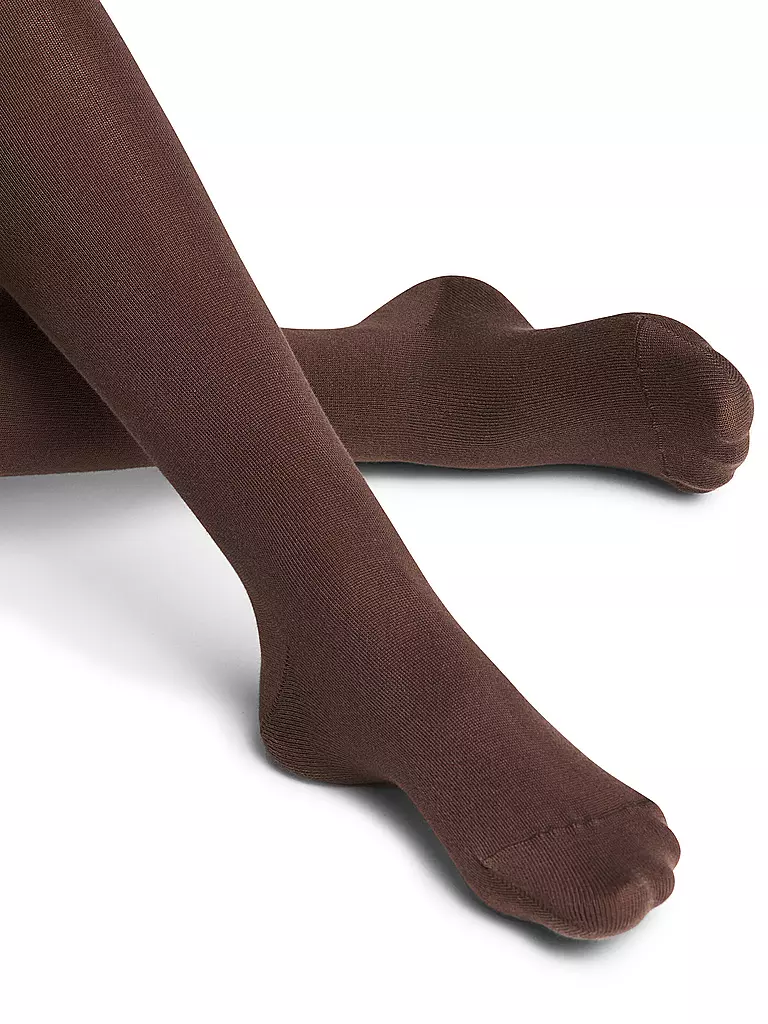 FALKE Strickstrumpfhose Family Dark Brown braun