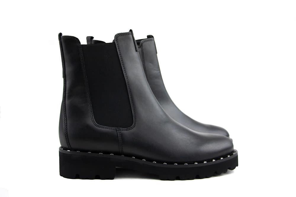 Gabor Chelsea Boots Schwarz Altsilber