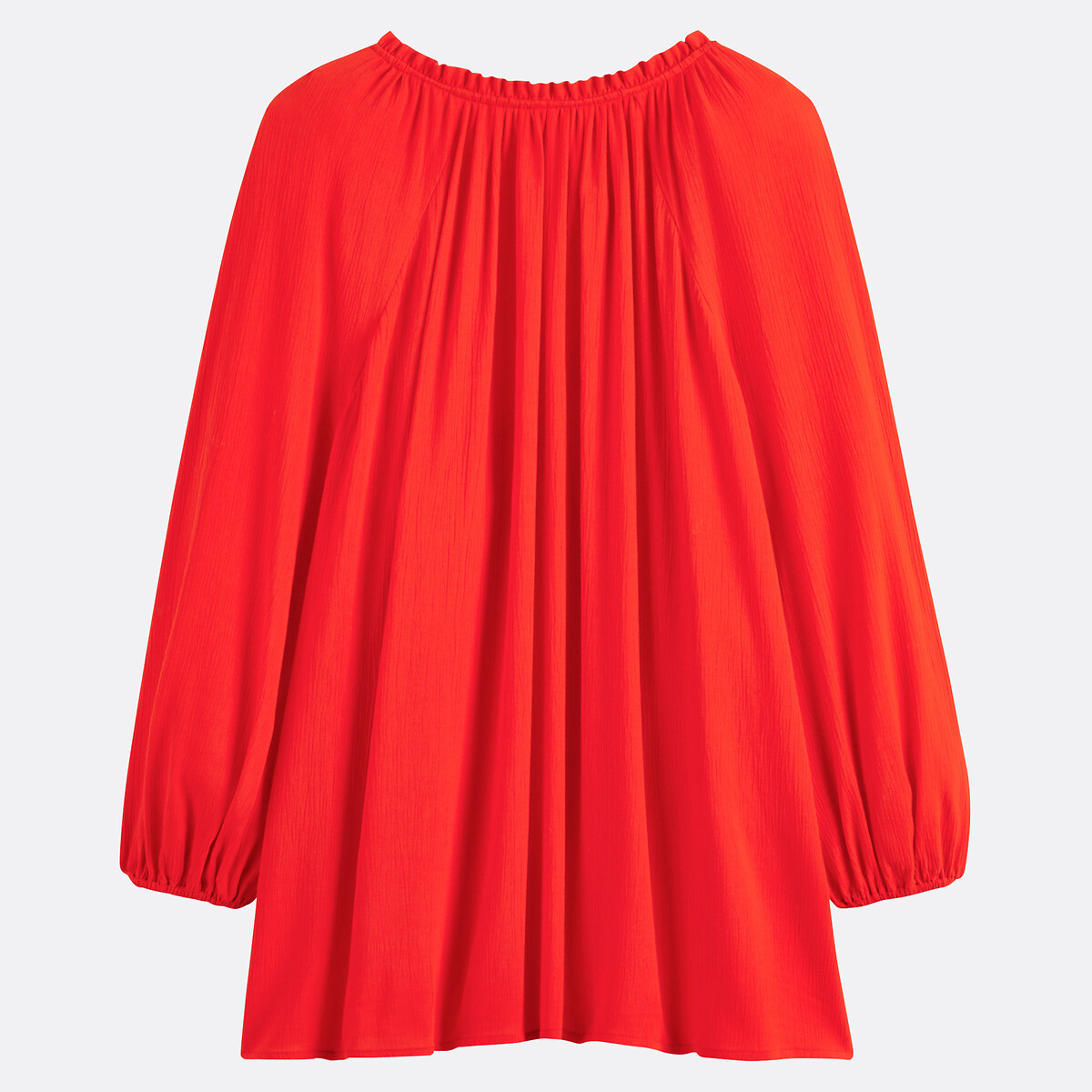 LA REDOUTE COLLECTIONS<br>Blusa de crepe com decote em V, manga 3/4
