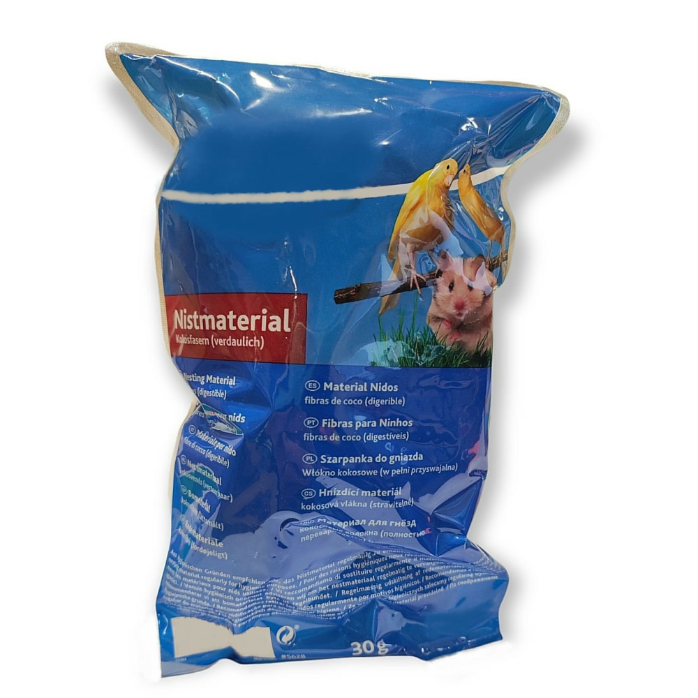 Fibres de coco matériaux pour nids 30g canaris, pinsons zébrés