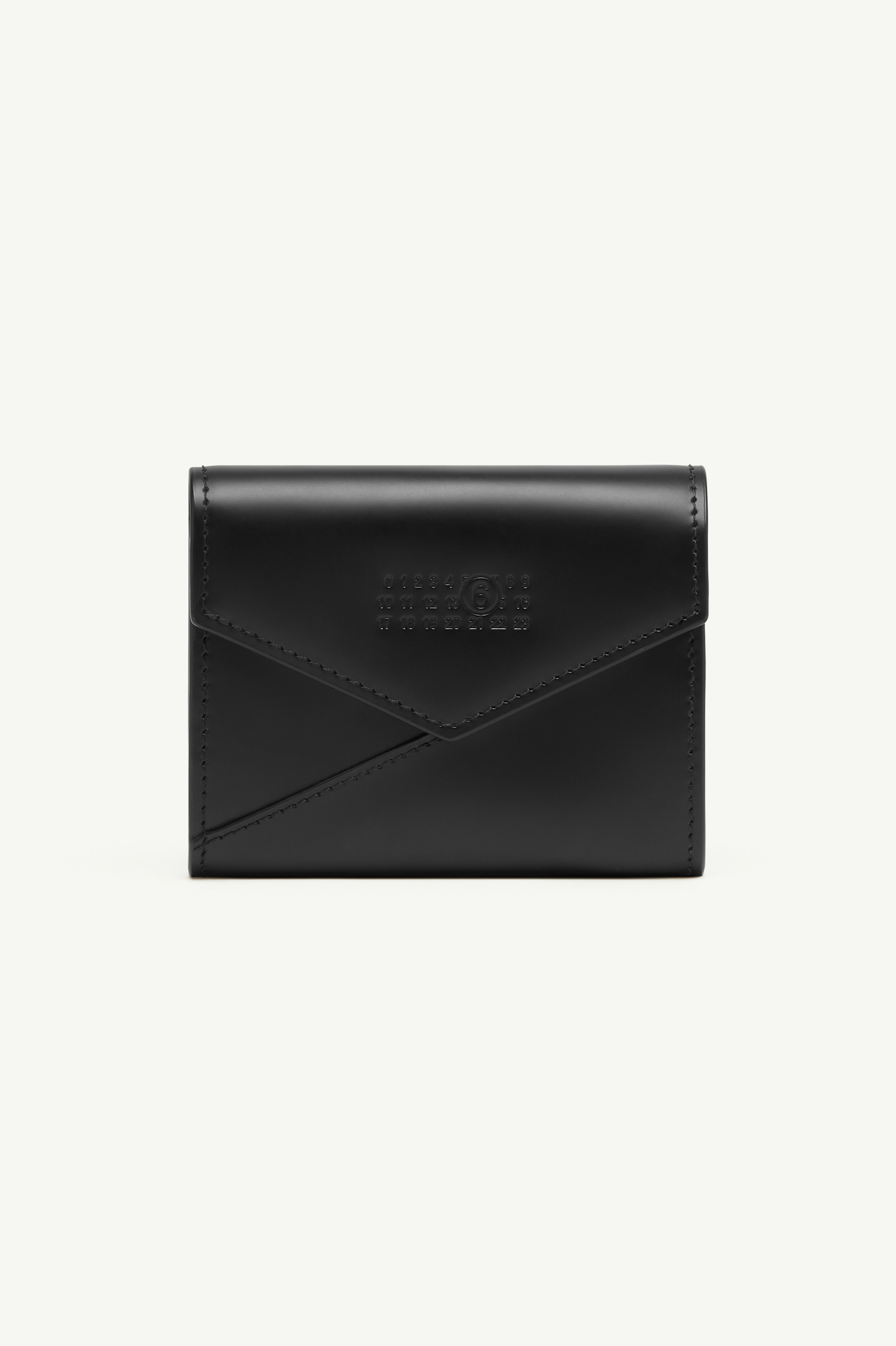 Portefeuille japonais à 6 volets Noir