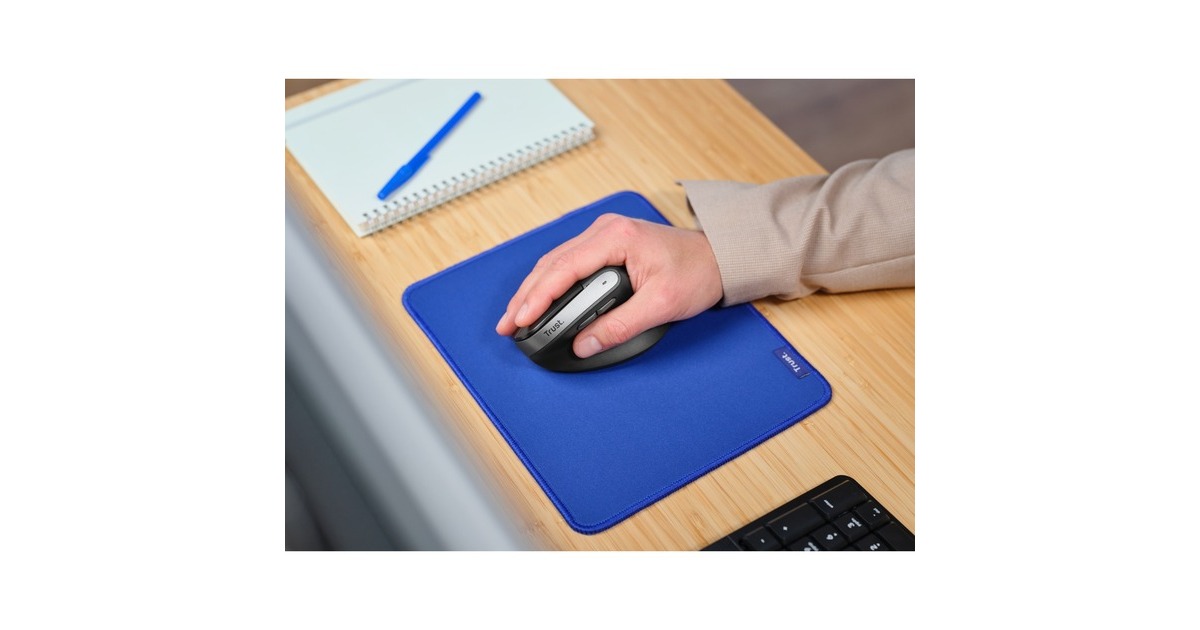 TrustBayo II Ergonomische draadloze muis  (Zwart, 800 dpi - 2.400 dpi)