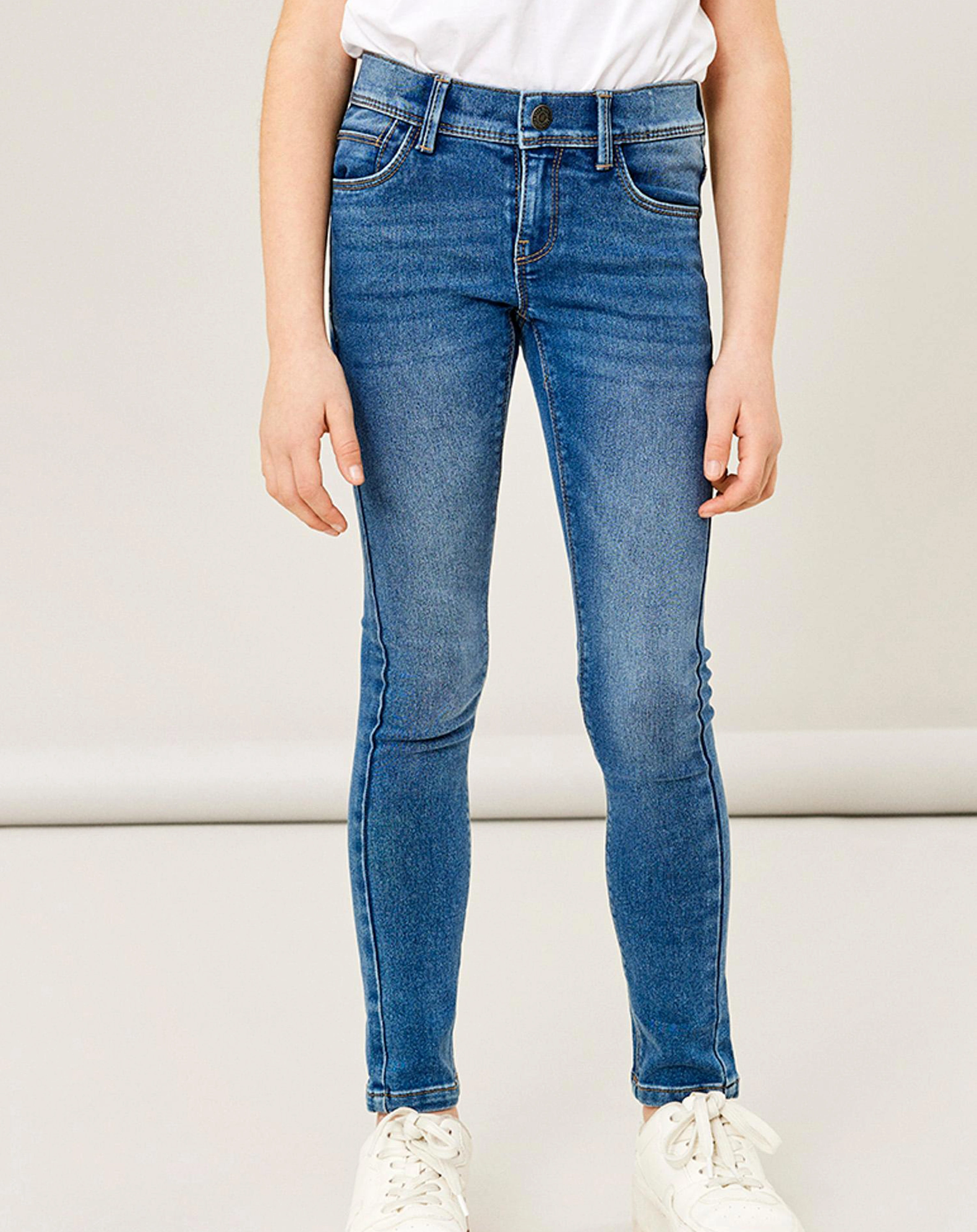 Jeanshose NKFPOLLY Skinny Fit in medium blue denim