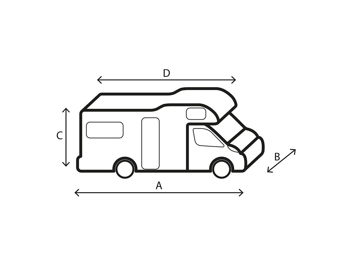 Brunner Design 12M camperhoes - 750 - 800 cm