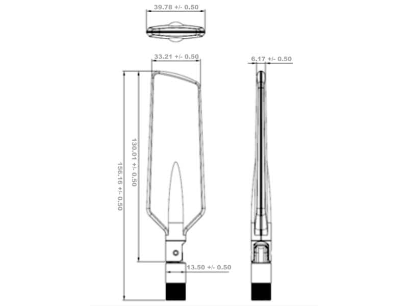 Delock LTE-Antenne SMA SMA 4 dBi Rundstrahl LTE Antenne Dualband WLAN ac/a/b/g/n
