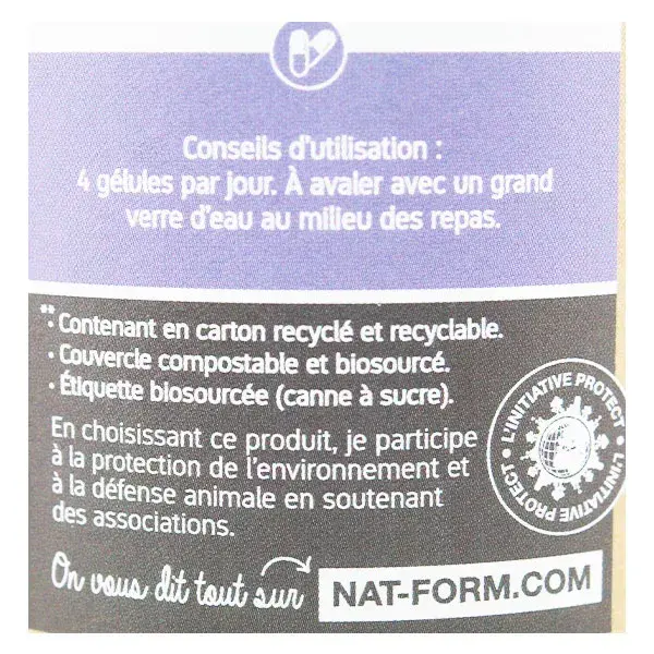 Nat & Form Rabanete Preto Orgânico Ecológico 200 cápsulas