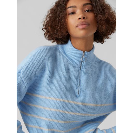 Vero Moda Olina Striktrøje, Blue Bell, XL