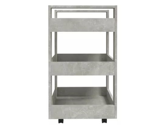 Chariot de cuisine Gris béton 60x45x80 cm Bois d'ingénierie